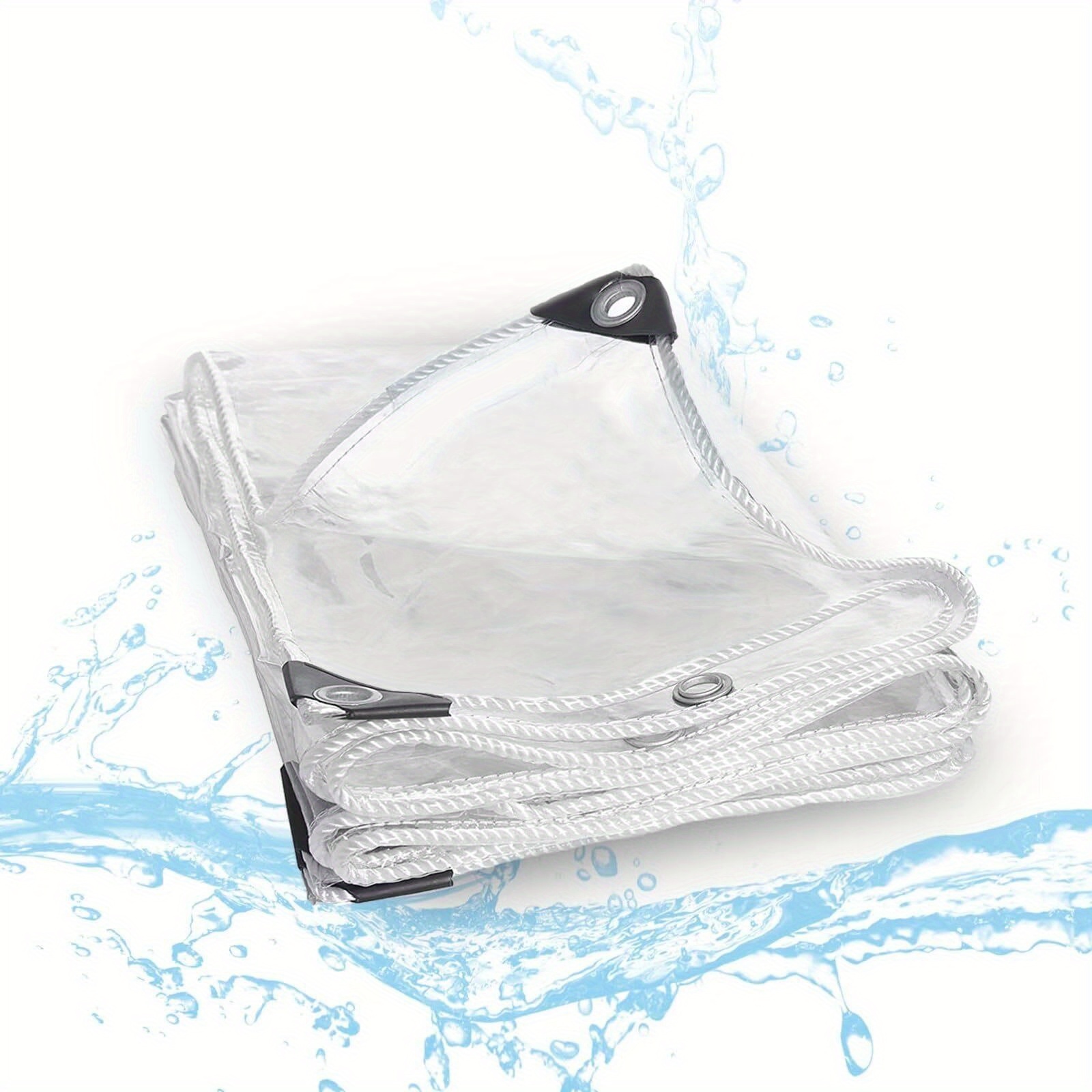 Heavy Equipment Unit - Heavy-Duty Transparent Tarp, Waterproof And Equipped