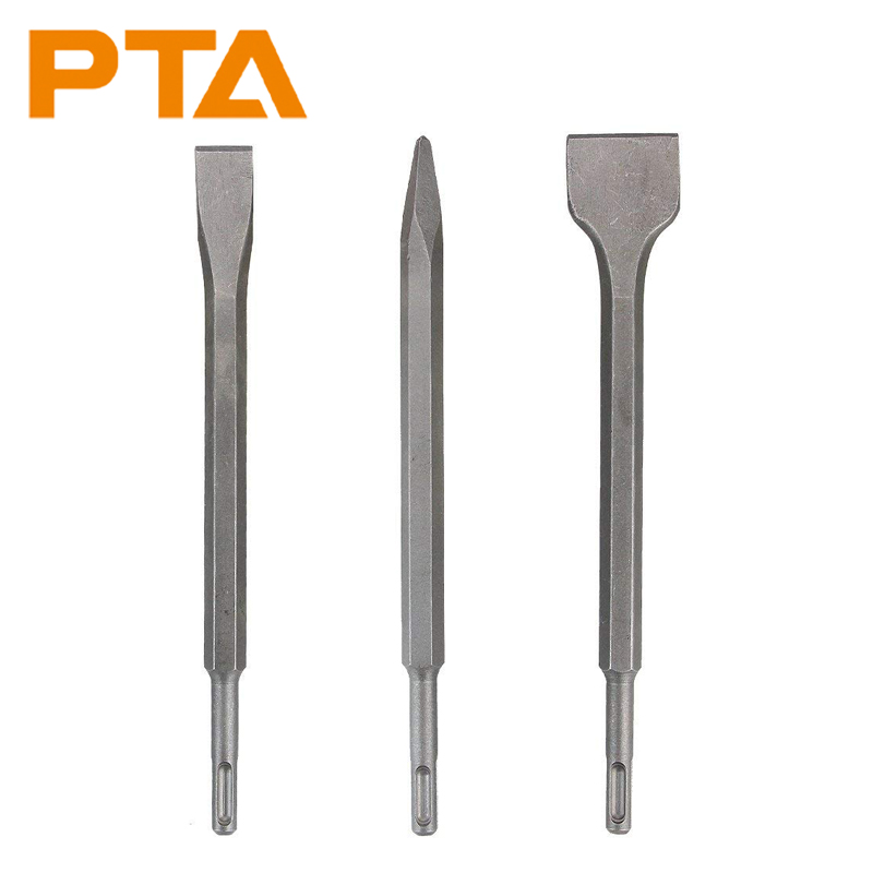 Concrete Breaker Demolition - SDS-Plus Shank Chisel Set For Rotary
