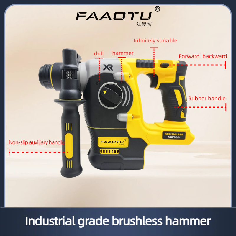 Concrete Breaker Demolition - FAAOTU DCH273 Brushless Rotary Hammer,for DW