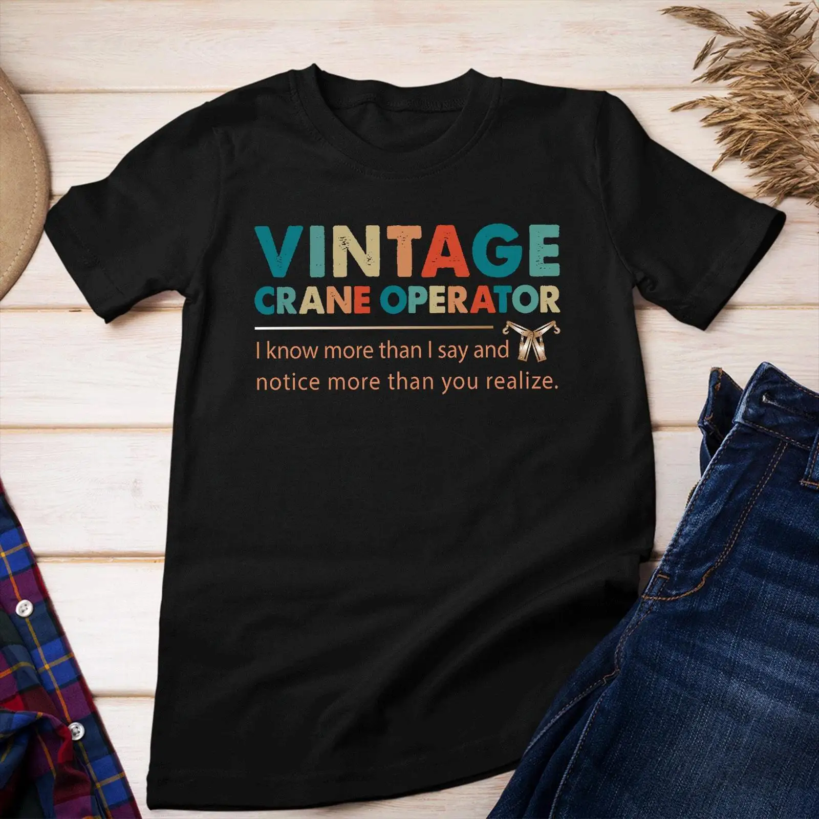 Vintage Crane Operator Funny Q - Heavy Equipment Quotes avaliação e preço