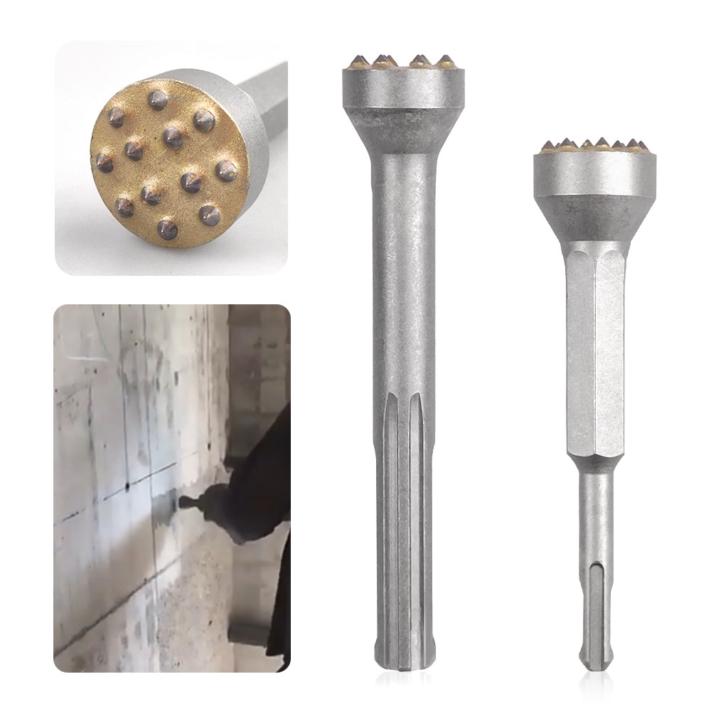 12 Tips Alloy Chisel Bit Round - Concrete Breaker Demolition avaliação e preço