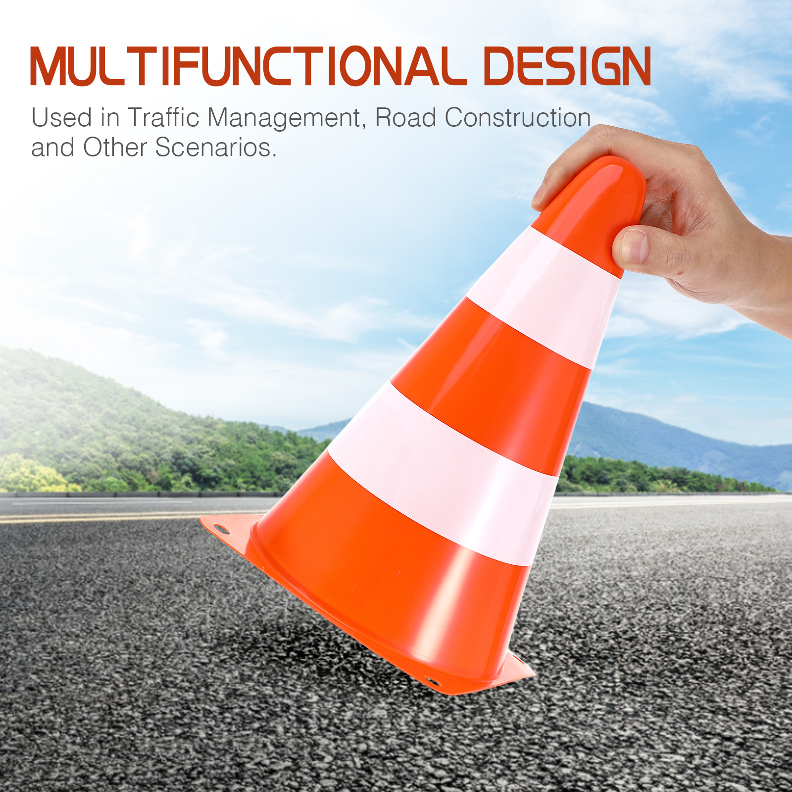 6pcs Traffic Cones High Visibi - Road Traffic Cone avaliação e preço