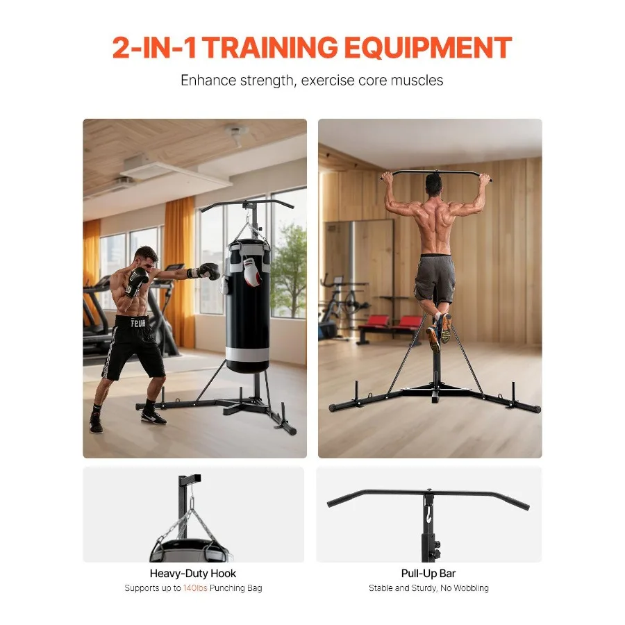 2 in 1 Punching Bag Stand Stee - Heavy Equipment Usa avaliação e preço