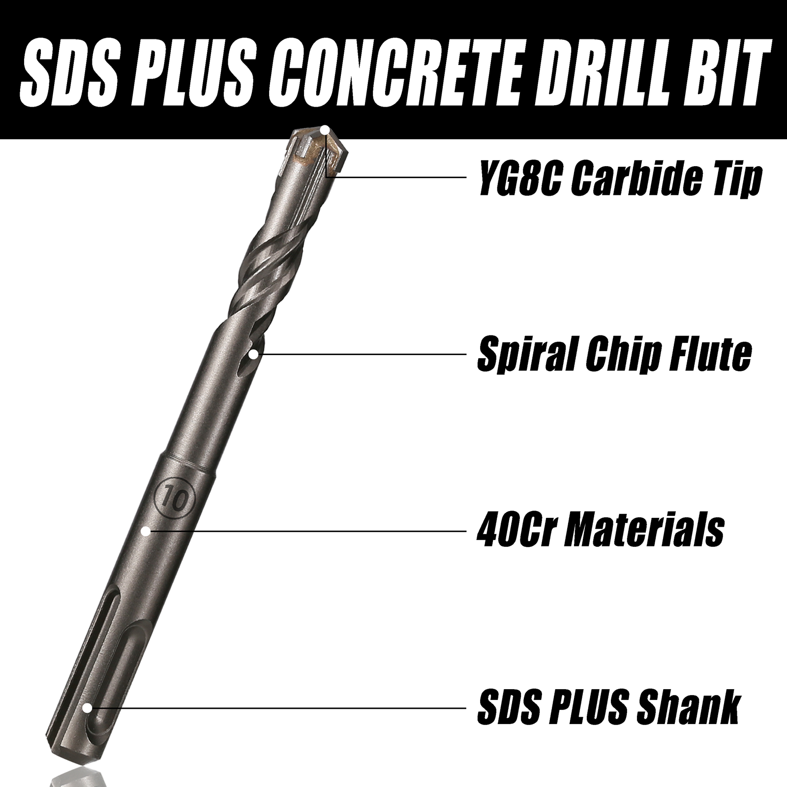 5Pcs/Set SDS PLUS Shank 5/6/8/ - Concrete Breaker Demolition avaliação e preço