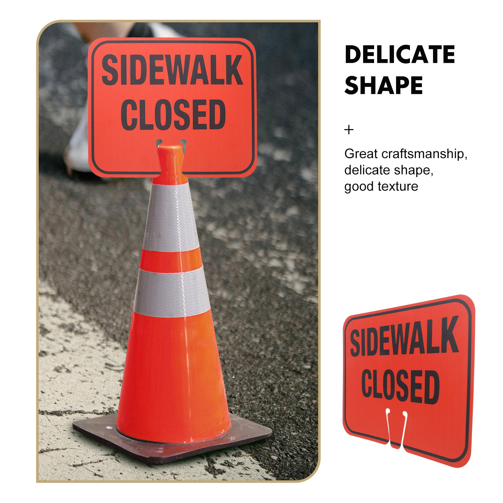 Road Closed Sign 12x10 Inch Br - Road Traffic Cone avaliação e preço
