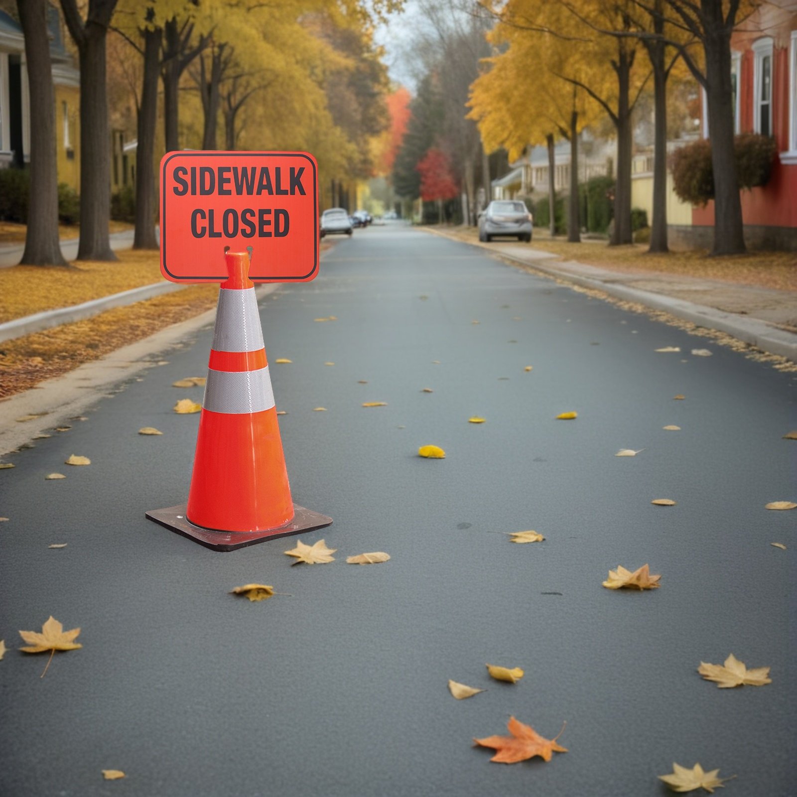 Road Closed Sign 12x10 Inch Br - Road Traffic Cone avaliação e preço
