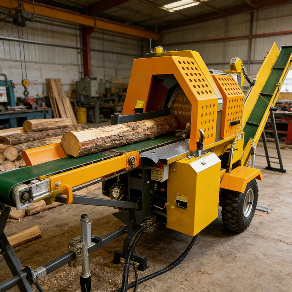 Heavy Duty 2 Way Log Splitter  - Heavy Equipment Processor avaliação e preço