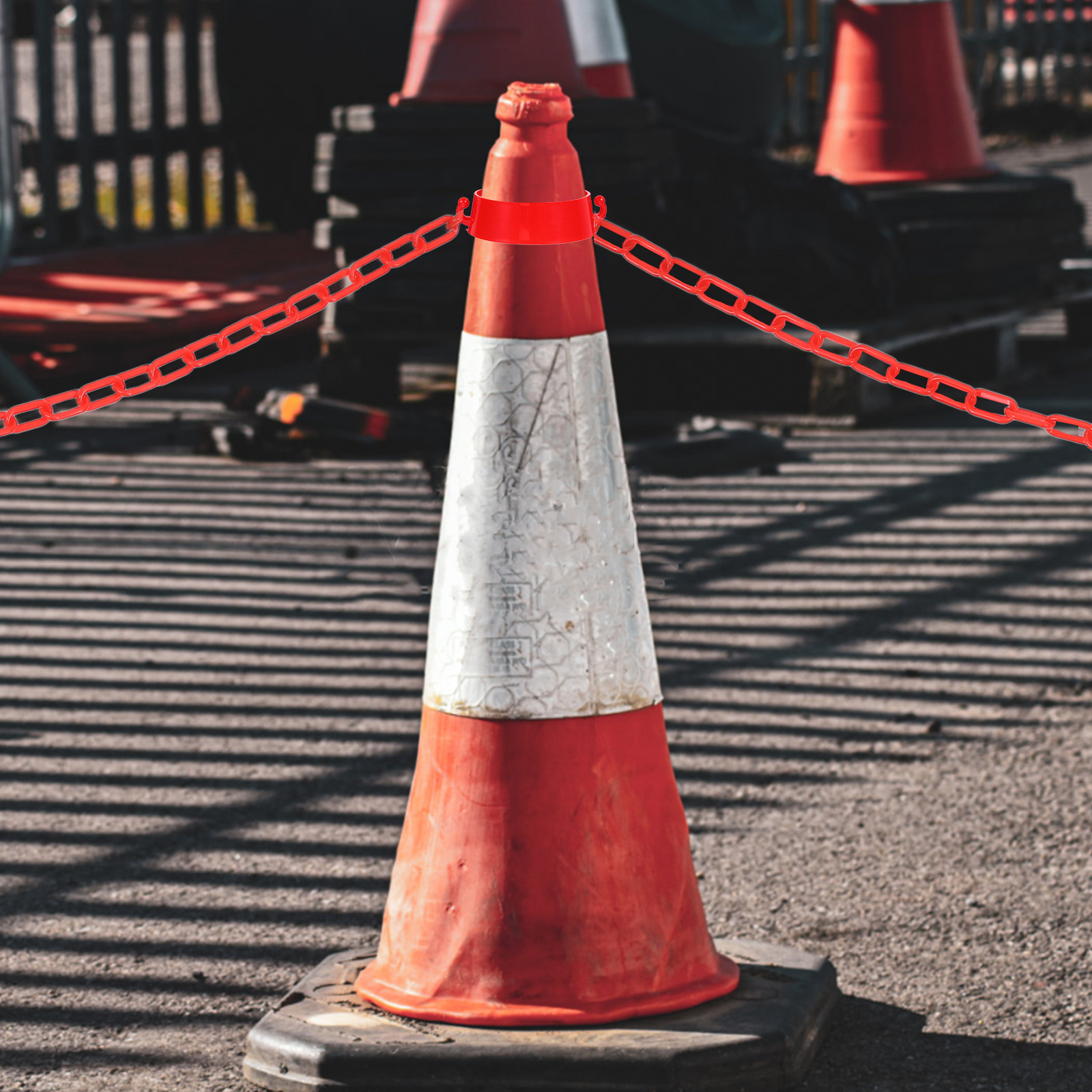 10Pcs Traffic Cone Chain Conne - Road Traffic Cone avaliação e preço