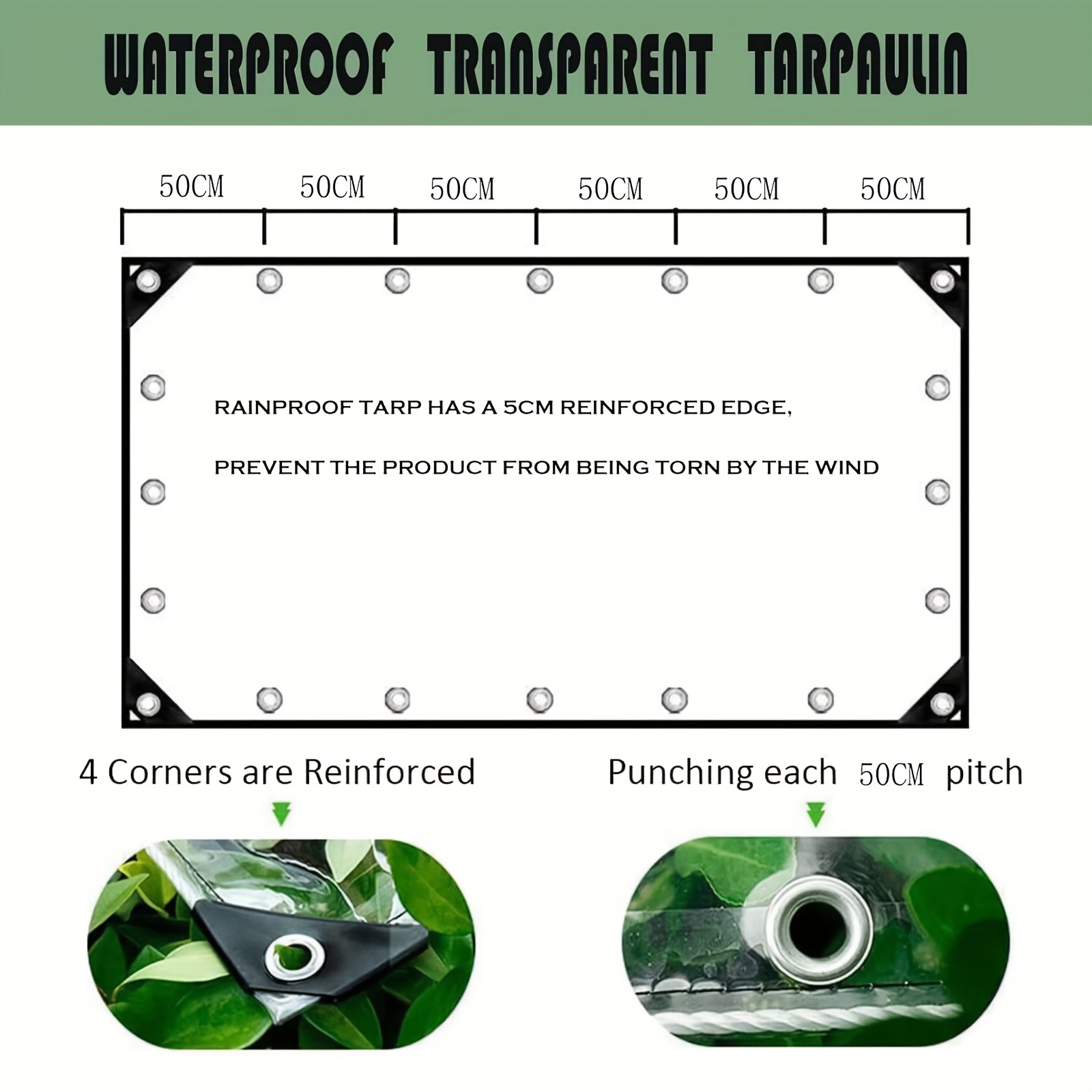 Heavy-Duty Transparent Tarp, W - Heavy Equipment Unit avaliação e preço
