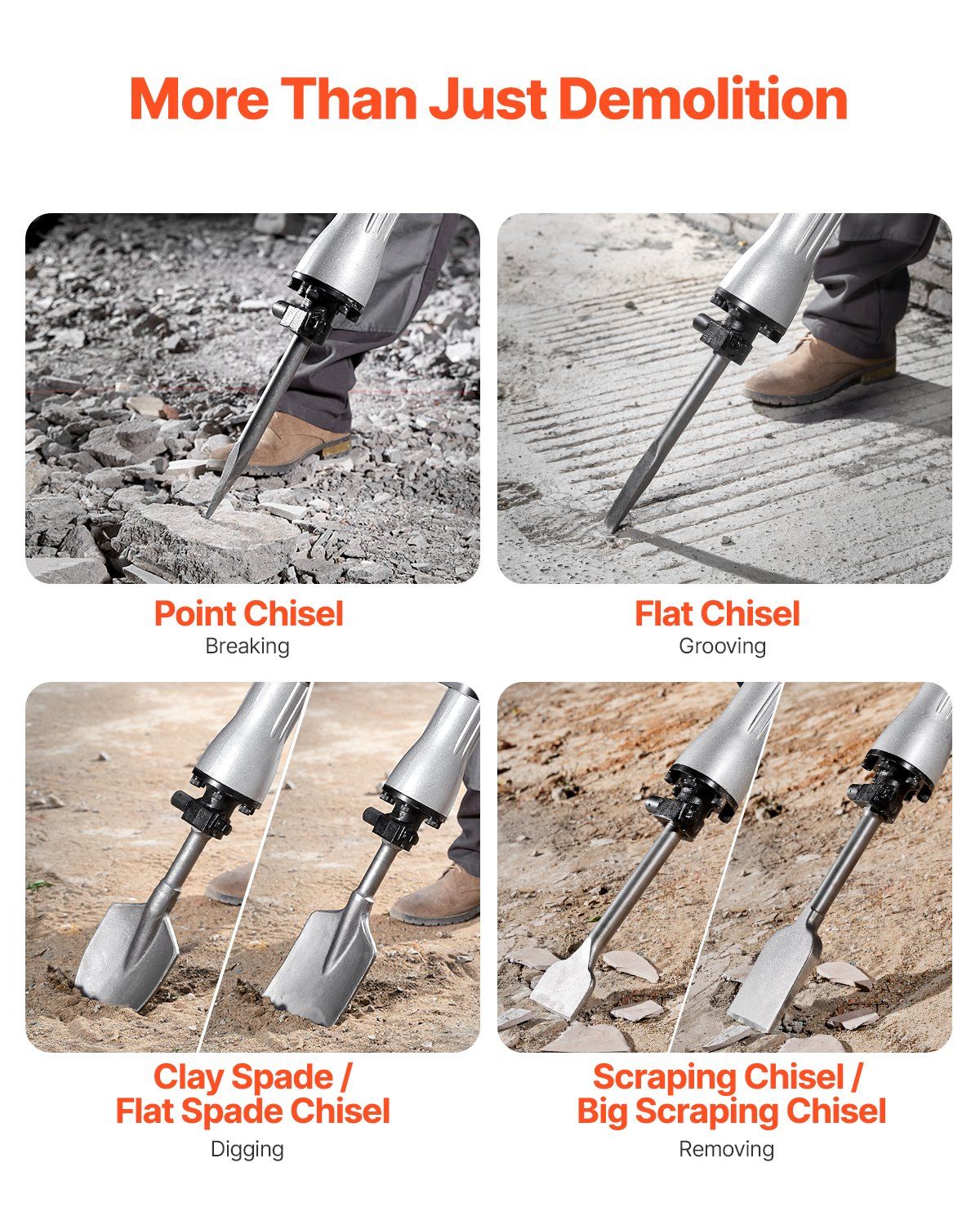 2200W Heavy Duty Demolition Ja - Concrete Breaker Demolition avaliação e preço
