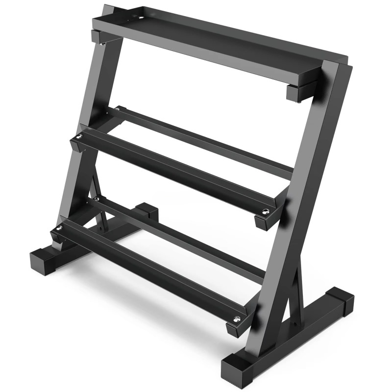 3-Tier Dumbbell Storage Rack 8 - Heavy Equipment Usa avaliação e preço