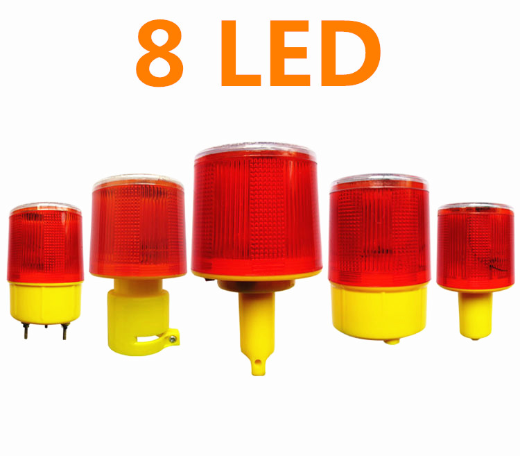 8LED  bright LED Solar Powered - Road Traffic Cone avaliação e preço