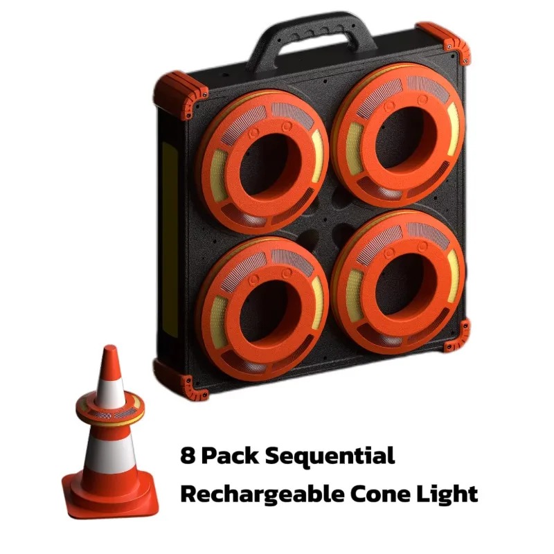 8 Pack Portable Road Cones wit - Road Traffic Cone avaliação e preço